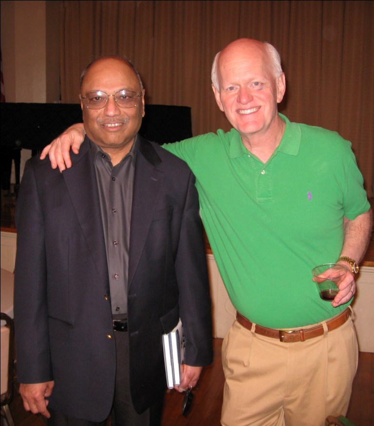Photo of C.K. Prahalad and Marshall Goldsmith, March 17 2010